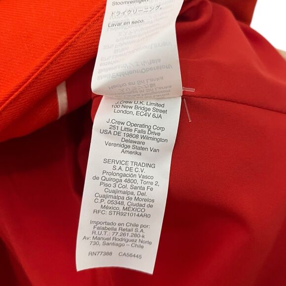 J.CREW NWT Parke Blazer Women’s Size 2 Brilliant Sunset Red Linen Blend Workwear - Picture 9 of 13